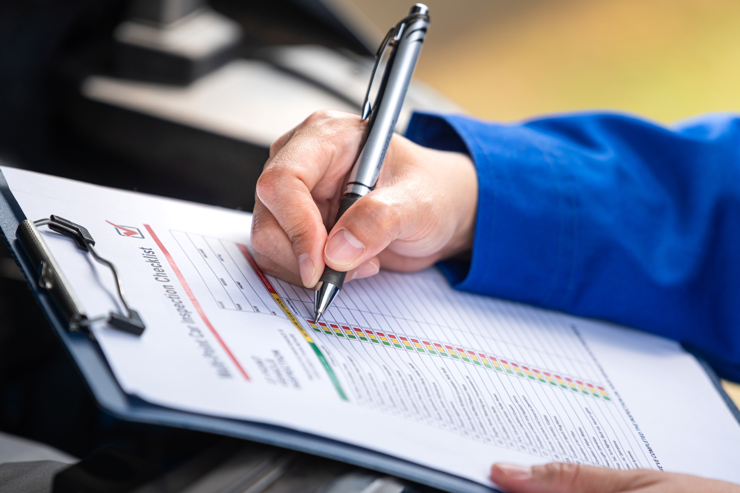 Begutachtung eines Motorrads
